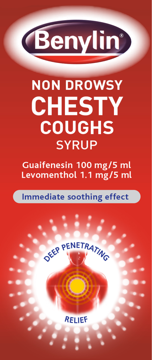 NonDrowsy Chesty Coughs syrup 125ml Aherns Pharmacy