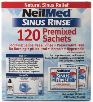 Sinus Rinse Soothing Saline Nasal Rinse 120 Premixed sachets