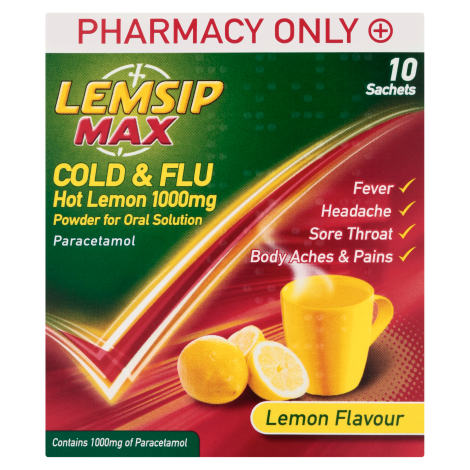 Max Cold & Flu Lemon 10 Sachets