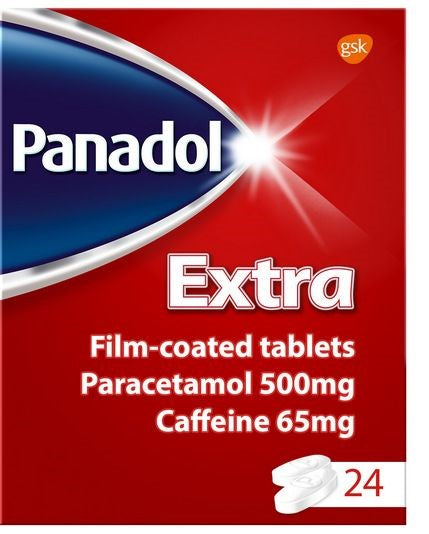 Extra Paracetamol & Caffeine 24 Tablets