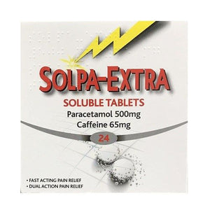 Solpa-extra 24 Soluble Tablets Paracetamol & Caffeine
