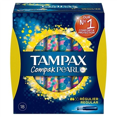 Tampax Pearl Compak 18 Regular Applicator Tampons – Aherns Pharmacy