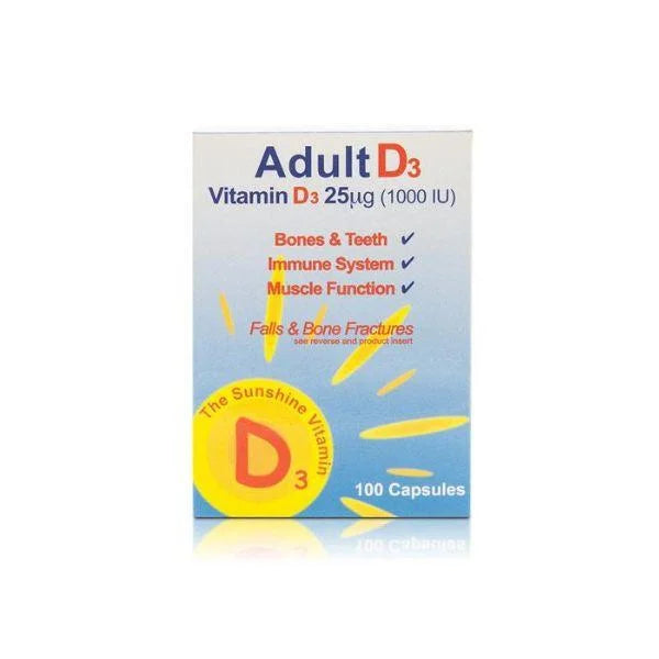 Adult Vitamin D3 100capsules