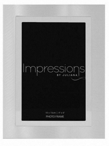 Impressions Brushed Shiny Frame 4"X 6"