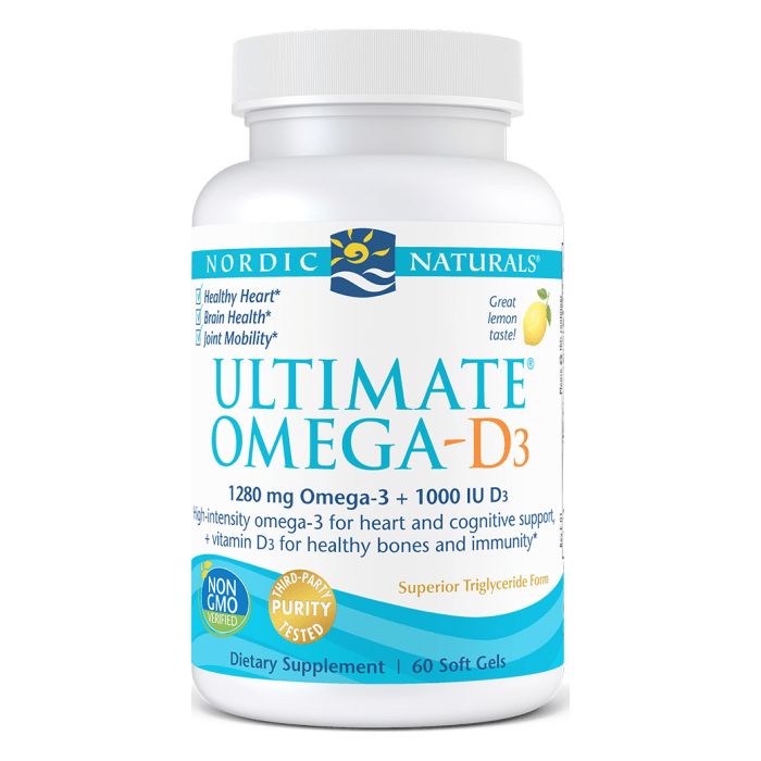 Ultimate Omega D3 Fish Oils 60 capsules