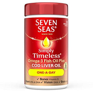 
                
                    Load image into Gallery viewer, Seven Seas Omega 3 Fish Oil plus Cod Liver Oil 120 capsules
                
            