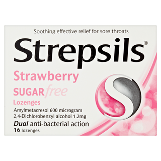 Strawberry Sugar Free 16 Lozenges