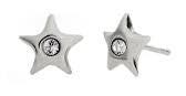 
                
                    Load image into Gallery viewer, Kids star crystal earrings in silver
                
            