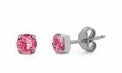 
                
                    Load image into Gallery viewer, Celina round rose earrings in silver
                
            