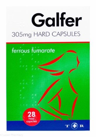 Galfer Iron Supplement 28 hard capsules
