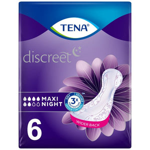 
                
                    Load image into Gallery viewer, Tena Lady Discreet Maxi Night 6 Pads
                
            